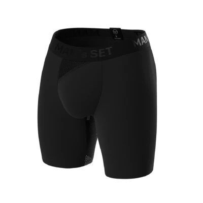Труси чоловічі анатомічні з сіткою Men's Set Anatomic Long 2.0 Light Black Series. Чорний Труси чоловічі анатомічні з сіткою Men's Set Anatomic Long 2.0 Light Black Series. Чорний