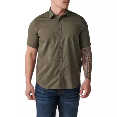 Сорочка тактична "5.11 Tactical Aerial Short Sleeve Shirt" RANGER GREEN