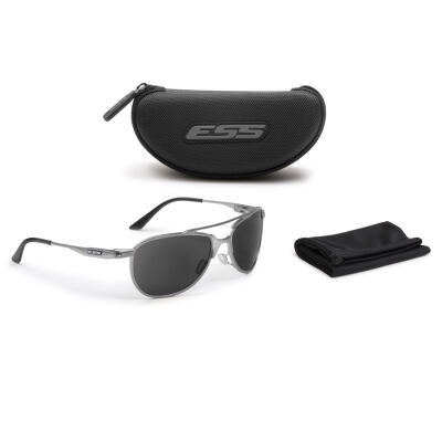 Окуляри балістичні "ESS® InVINCEible Aviator Gunmetal with Smoke Gray Lenses" Steel