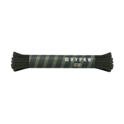 Шнурки M-Tac нейлон Mil-Spec Чорний/Олива Stairs, black/OD Green