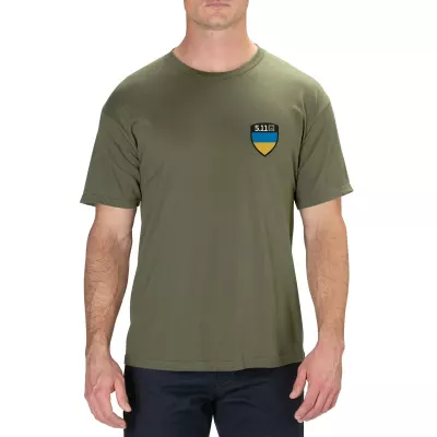 Футболка з малюнком "5.11 Tactical® Shield Ukraine" (лімітована серія) Military Green