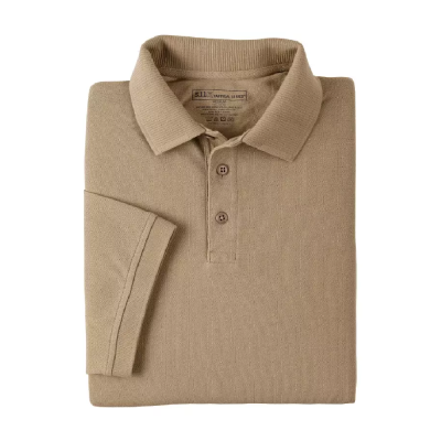 Футболка Поло тактична з коротким рукавом "5.11 Tactical Professional Polo - Short Sleeve" Silver Tan