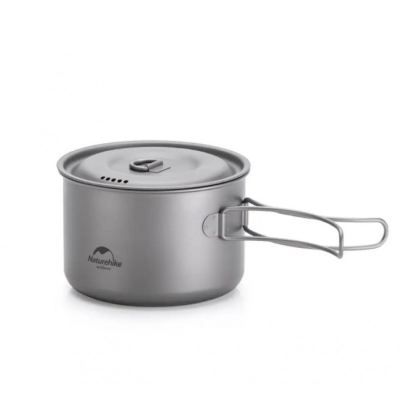 Patelnia tytanowa z składanym uchwytem 1300 ml Naturehike NH18T202-B