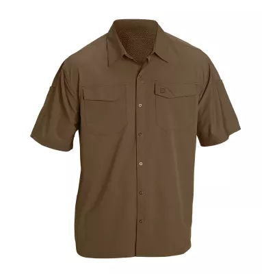 Рубашка тактическая с коротким рукавом "5.11 Freedom Flex Woven S/S" Battle Brown
