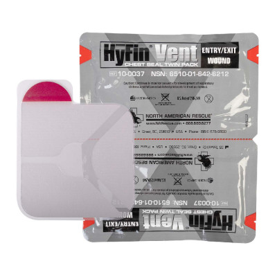 Оклюзійна наліпка NAR HyFin® Vent Chest Seal Twin Pack (комплект)