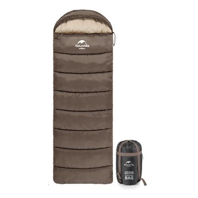 Спальник Naturehike U250S NH20MSD07 з капюшоном, коричневий