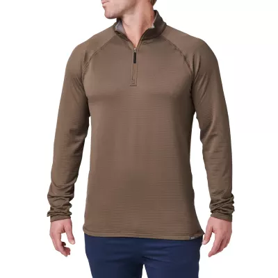 Термореглан 5.11 Tactical "Stratos 1/4 Zip" Major Brown
