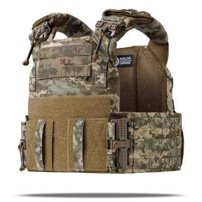 Плитоноска «Thorax» Malva під бронеплити 25х30 см. Піксель (мм-14) Плитоноска «Thorax» Malva під бронеплити 25х30 см. Піксель (мм-14)