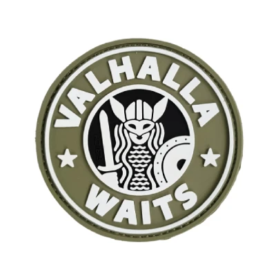 Патч (шеврон) «Valhalla Waits» R3ICH. М’який ПВХ пластик. Пісок