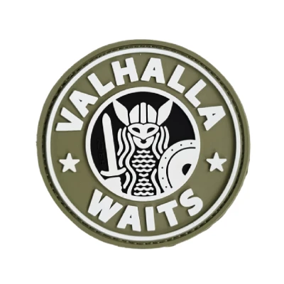 Патч (шеврон) «Valhalla Waits» R3ICH. Мягкий ПВХ пластик. Песок Патч (шеврон) «Valhalla Waits» R3ICH. Мягкий ПВХ пластик. Песок