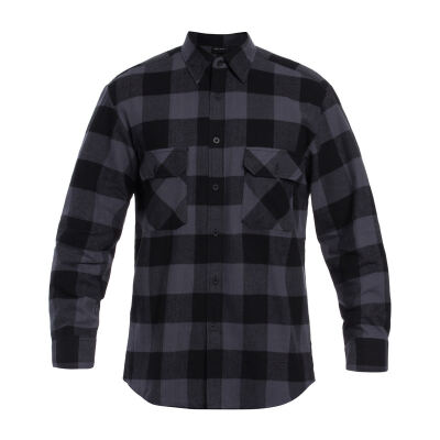 Сорочка фланелева Sturm Mil-Tec® "Flannel Shirt Light" Black/Titan Gray