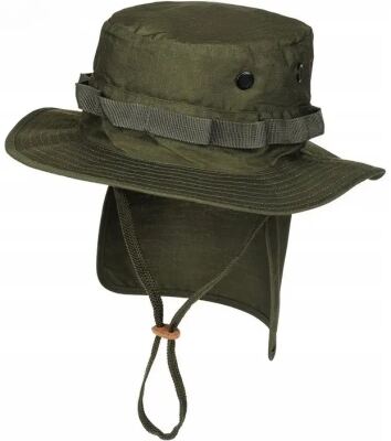 Панама Sturm Mil-Tec "British Boonie Hat with Neck Flap R/S" Olive