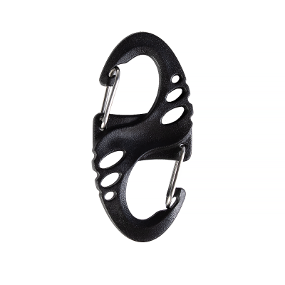 Пластиковий карабін S-Hook Чорний