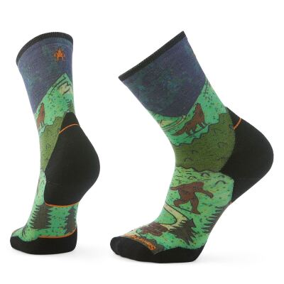 Шкарпетки чоловічі Smartwool Trail Run Targeted Cushion Neature Print Crew, Twilight Blue