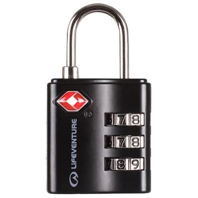 Замок Lifeventure TSA Combi Lock, Чорний