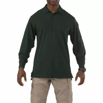 Футболка Поло тактична з довгим рукавом "5.11 Tactical Professional Polo - Long Sleeve" L.E. Green