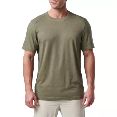Футболка тактична потовідвідна "5.11 Tactical PT-R Charge Short Sleeve Top 2.0" Sage Green Heather