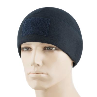 Шапка M-Tac Watch Cap Elite фліс (270г/м2) з липучкою Dark Темно, dark Navy Blue
