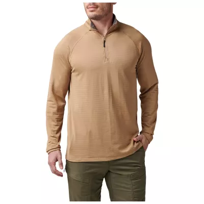 Термореглан 5.11 Tactical "Stratos 1/4 Zip" Coyote