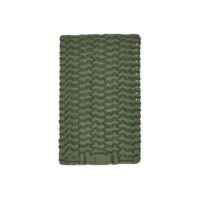 Двомісний матрац Naturehike CNK2550WS019 надувний, 200х125х6.5 см, зелений із вбудованою помпою