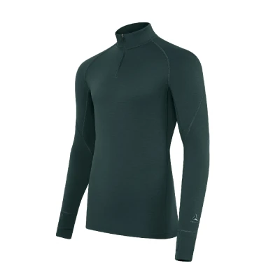 Термокофта Frontier Cedrus, merino. Forest green