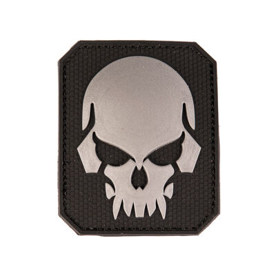 Нашивка на липучке Sturm Mil-Tec "Skull Patch PVC 3D" (Large) Black
