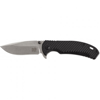 Нож раскладной SKIF Sturdy II SW, длина 217 мм. Рукоятка G10. Цвет черный