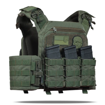 Збільшена плитоноска (PRO) під бронеплити 27х35 см. Олива Збільшена плитоноска (PRO) під бронеплити 27х35 см. Олива