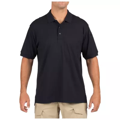 Футболка поло тактическая с коротким рукавом "5.11 Tactical Jersey Short Sleeve Polo" Dark Navy