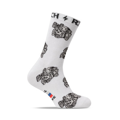 Носки R3ICH "Skull Operator" 41-45. Белый