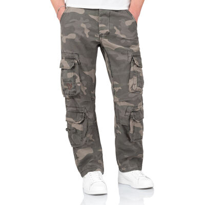 Брюки "SURPLUS AIRBORNE TROUSERS SLIMMY" Black camo