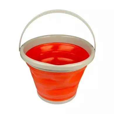 Відро силіконове складане Tramp 10L orange TRC-091-orange, помаранчеве 10 л