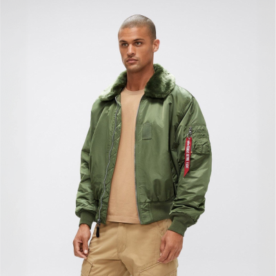 Куртка Alpha Industries B-15 Bomber Jacket. Зелений