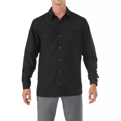 Рубашка тактическая с длинным рукавом "5.11 FREEDOM FLEX WOVEN SHIRT - LONG SLEEVE" Black