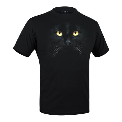 Футболка з малюнком "Кіт" Combat Black