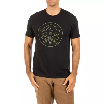 Футболка з малюнком "5.11 Tactical® Crossed Axe Mountain" Black