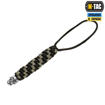 Smycz M-Tac Helix Skull Czarny/Szary