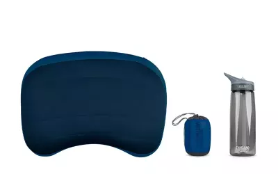Надувна подушка Sea to Summit Aeros Premium Pillow, 13 × 42 × 30 см – Темно-синя