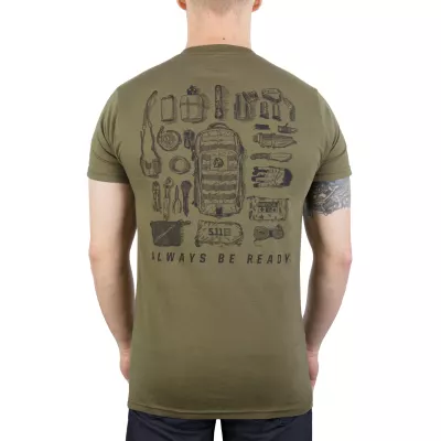 Футболка з малюнком "5.11 Tactical Load Out" Military Green