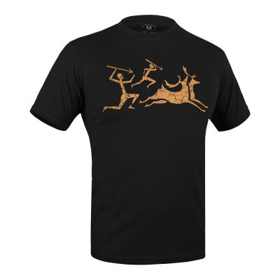 Футболка с рисунком "Hunters" Combat Black