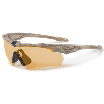 Окуляри захисні балістичні "ESS Crossblade Spin Camo Bone with HI-Def Bronze, Clear & Smoke Gray" Camo