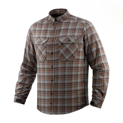 Рубашка M-Tac Lumberjack Merino Cold Weather. Серый/Коричневый