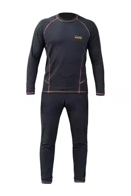 Термобілизна флісова Tramp Microfleece, комплект, Чорний, S, чорний S