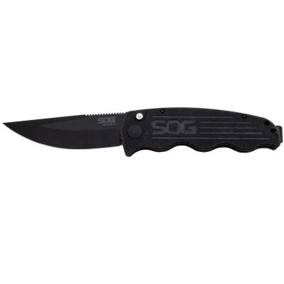 Розкладний ніж SOG Tac Ops, Black Micarta
