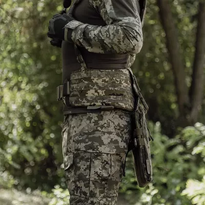 Каремат для сидіння розкладний потрійний. Cordura 500D. Піксель