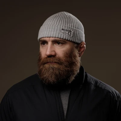 Шапка-біні R3ICH Valhalla ticket. One size. Сірий