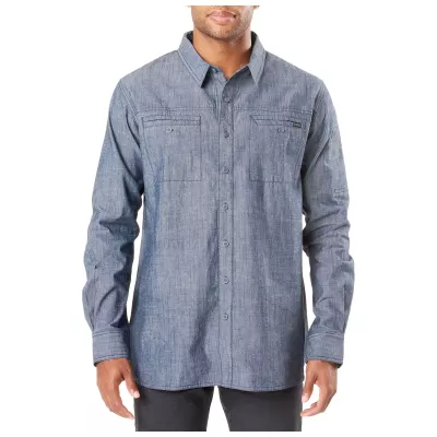 Сорочка тактична "5.11 Rambler Long Sleeve Shirt" Stone Wash Indigo
