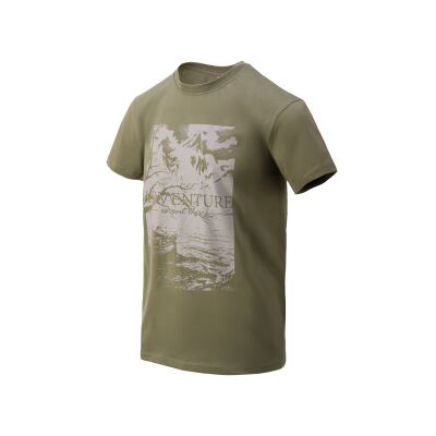 Футболка T-shirt Helikon-Tex Adventure is out there, Олива