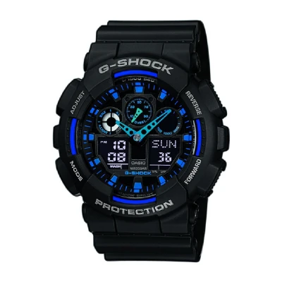 Часы Casio G-Shock GA-100. Черно-синий