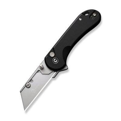 Ніж трапеція складаний кишеньковий Civivi Elementum Utility Чорний Aluminium C23039B-1